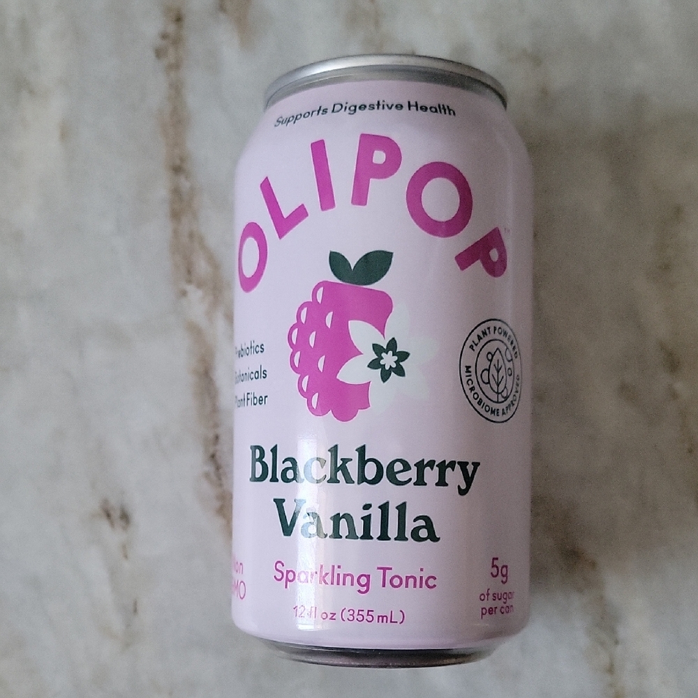 Olipop Blackberry Vanilla Sparkling Tonic Empty Can